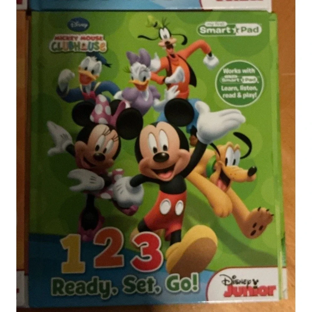 Mickey Mouse Clubhouse My First Smart Pad Books Lot Of 7, ABC, 1 2 3, Words‎
